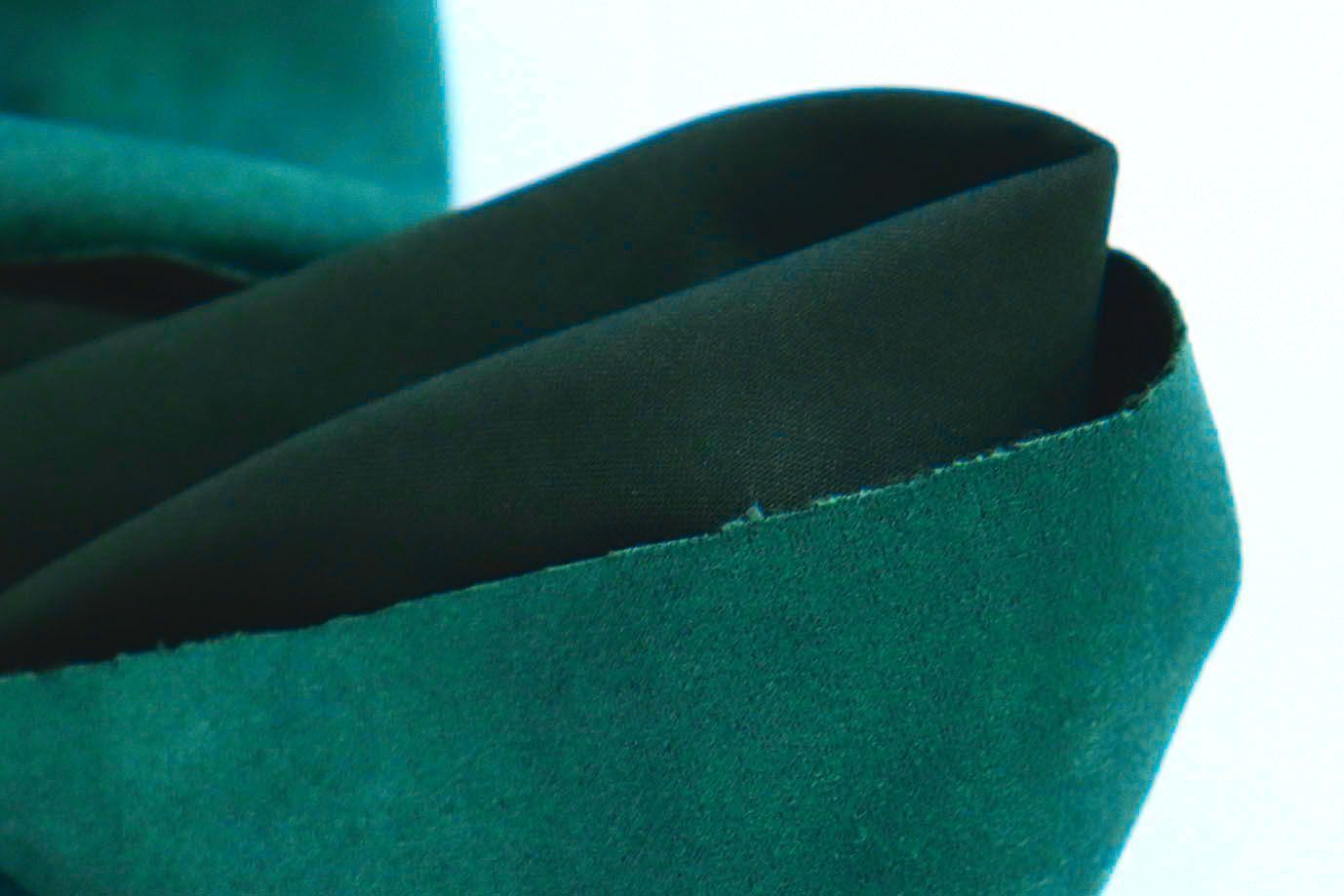 Замша/темно-зеленый 7494/C#29