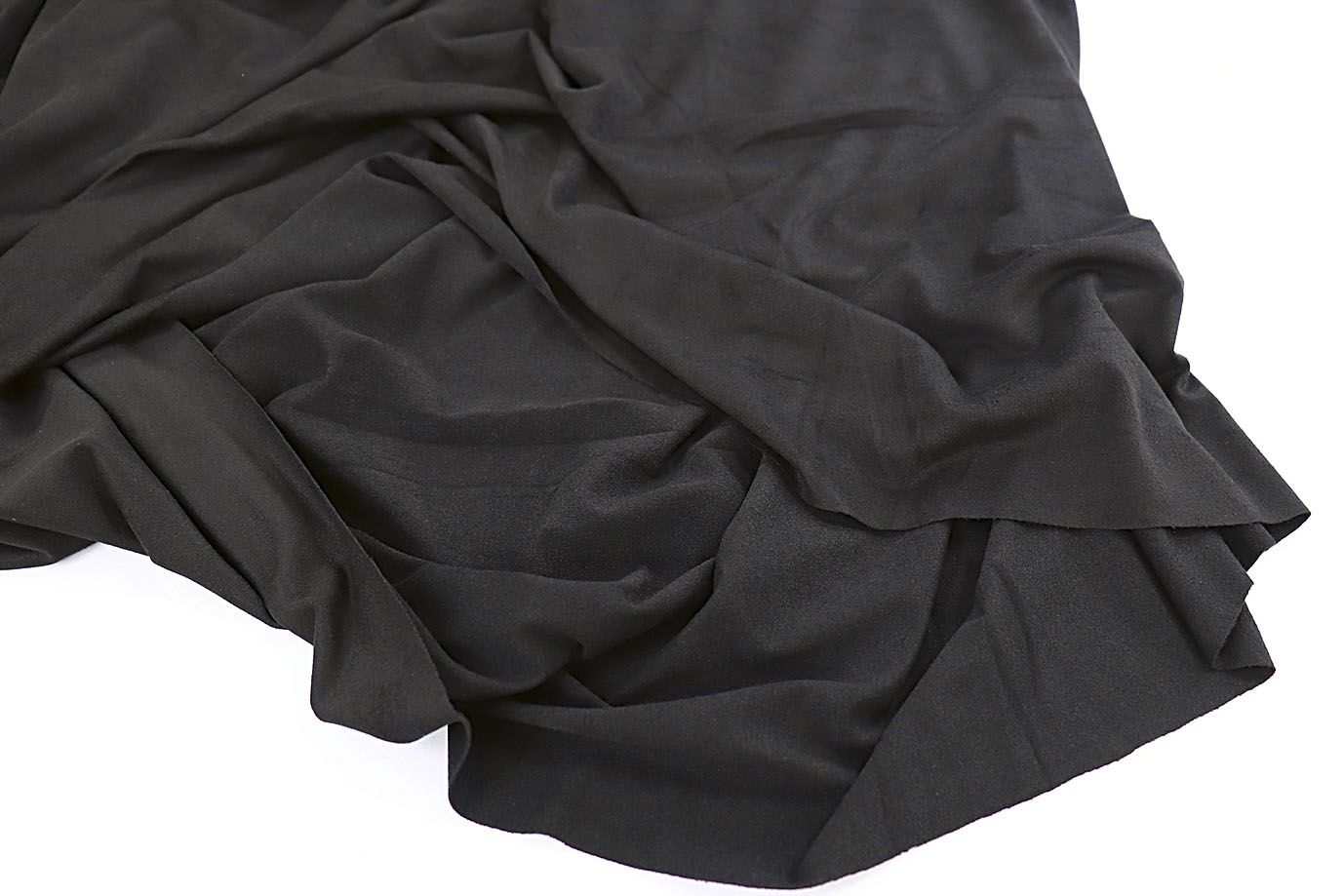 Замша стрейч тонкая/черный 3552-PY/C#9