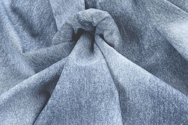 Плащевая ткань "Бондинге" на интерлоке/пепельно-синий 4196-PY/D#1/C#1