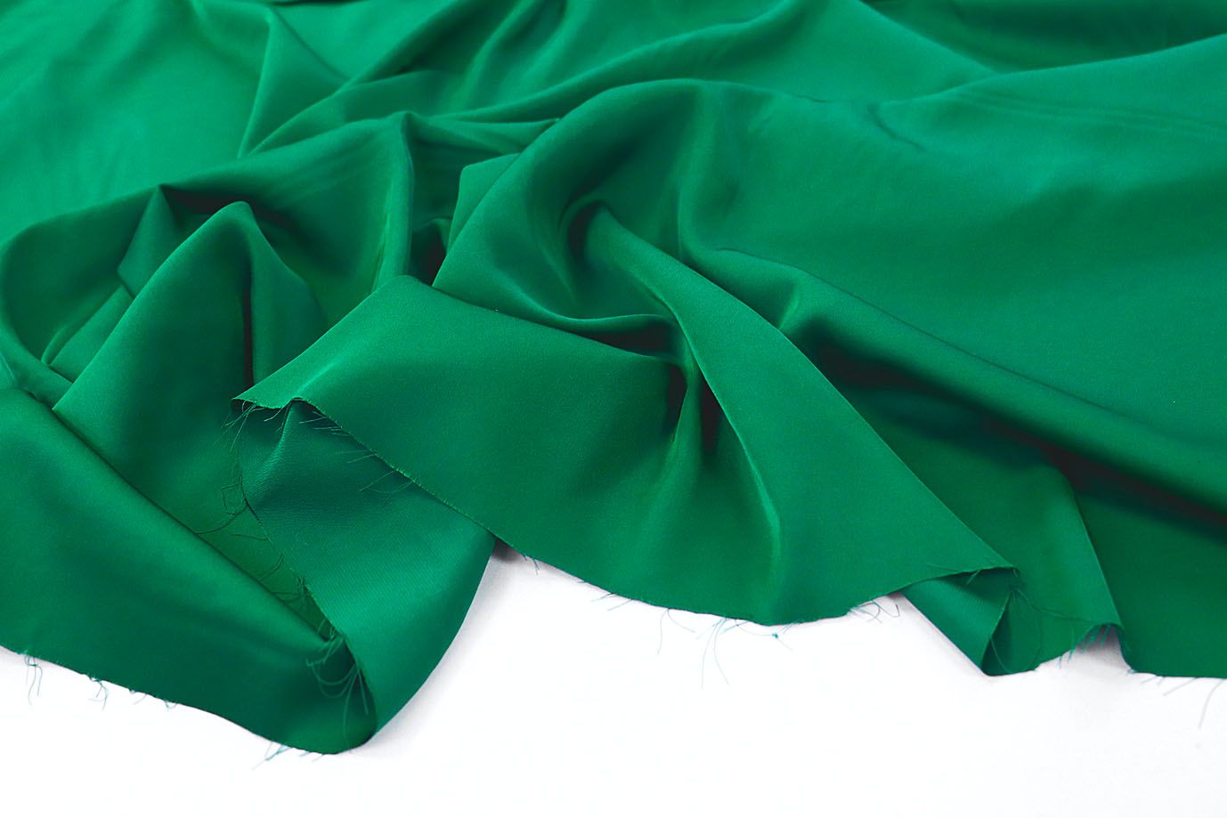 Шелк сатин/зеленый 7332/C#7