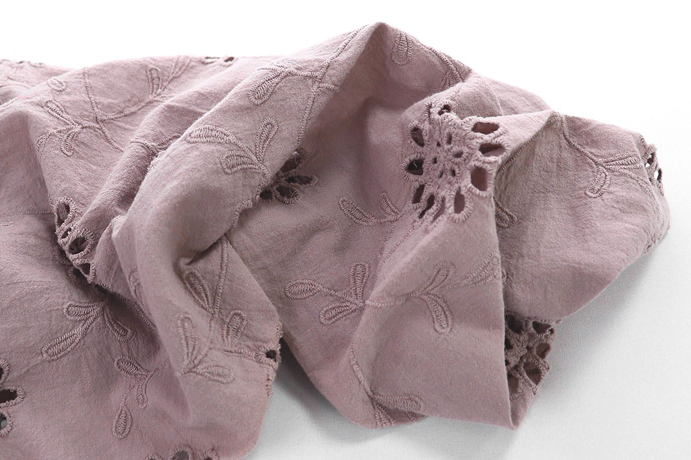 Хлопок "Батист" жатка с вышивкой/серо-лиловый 3202-PY/D#5/C#7 (EU4272)