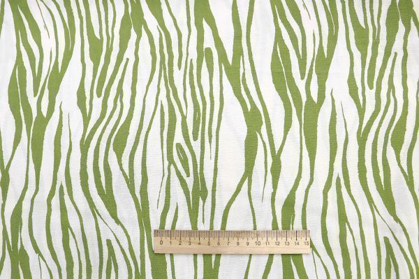 Штапель принт/молочно-зеленый 3892-PY/D#12/C#2