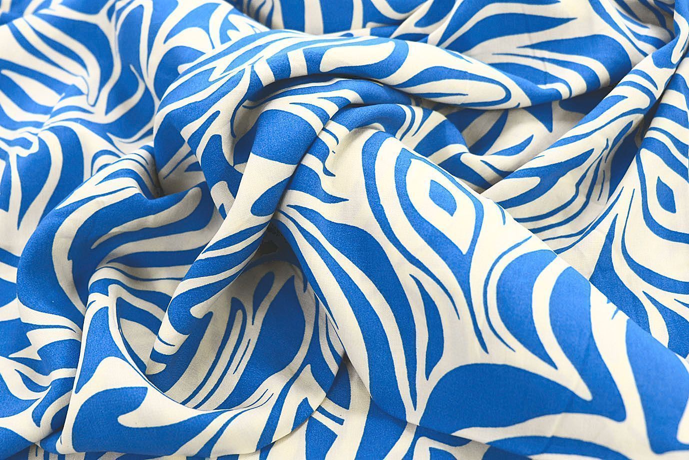 Штапель принт/синий на белом 3858-PY/D#3/C#6