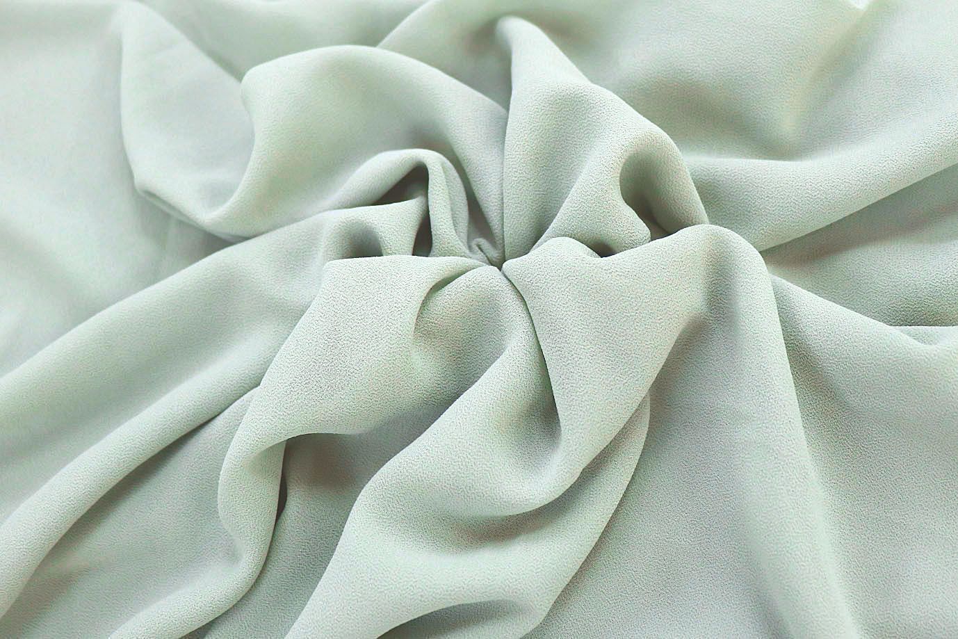 Шифон "Сахар" креп/мятный SSR-825/C#4