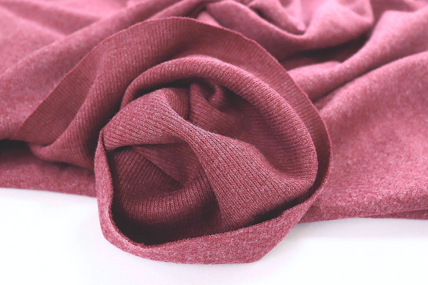 Трикотаж "Рибана" с начесом/темно-малиновый 2781-PY/C#16