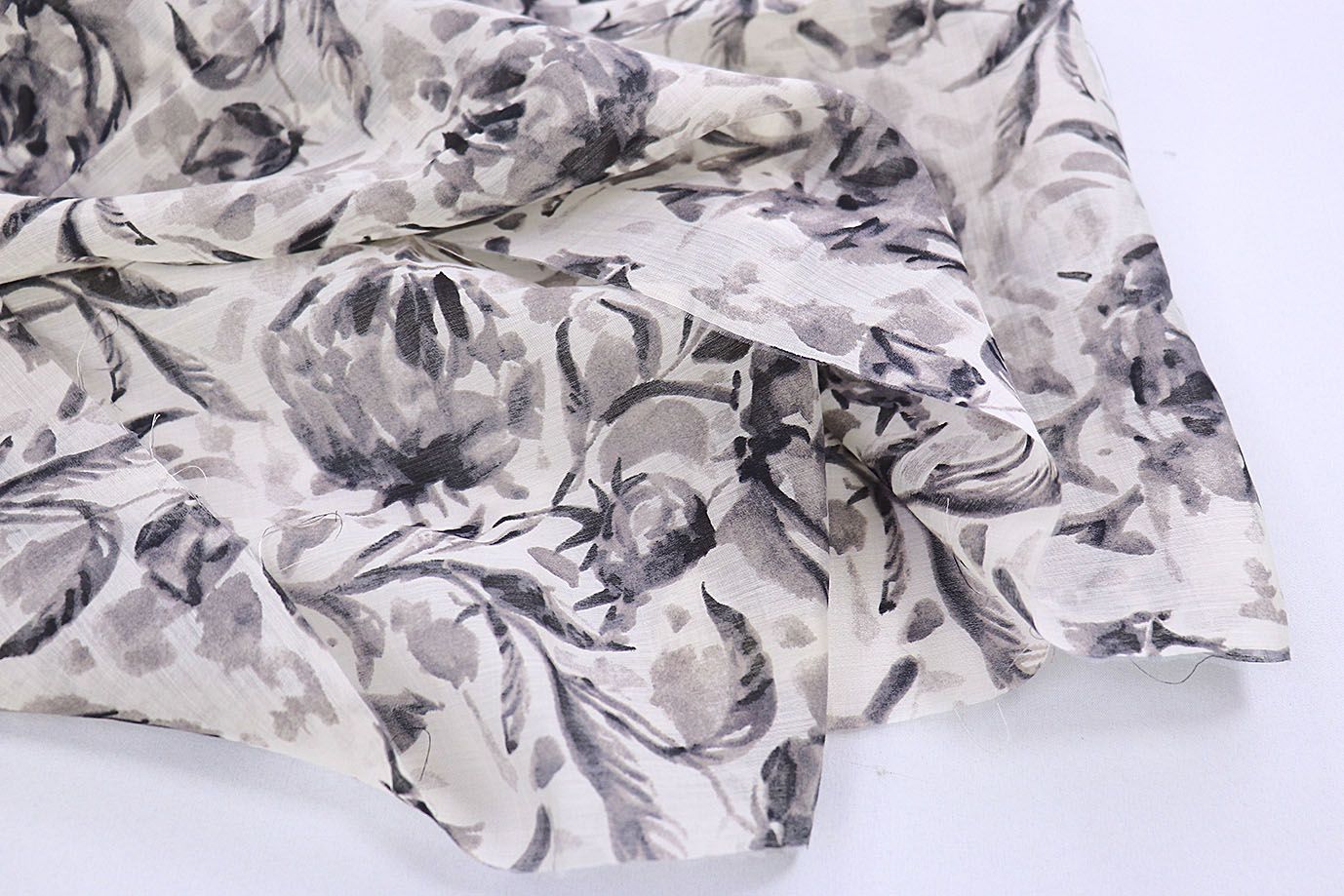 Органза принт/серо-молочный 3847-PY/D#8/C#1 Органза принт/серо-молочный 3847-PY/D#8/C#1