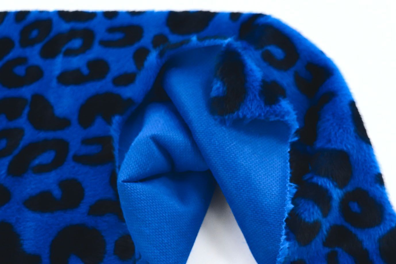 Искусственный мех "Норка" принт/черно-синий AP4304+EL/D#289-230120/C#C658