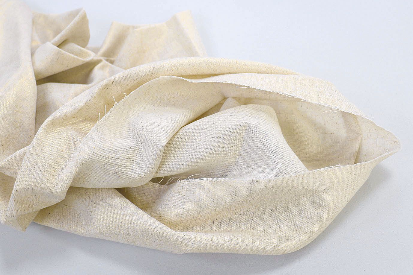 Лен с люрексом/кремовый 3799-PY/C#9