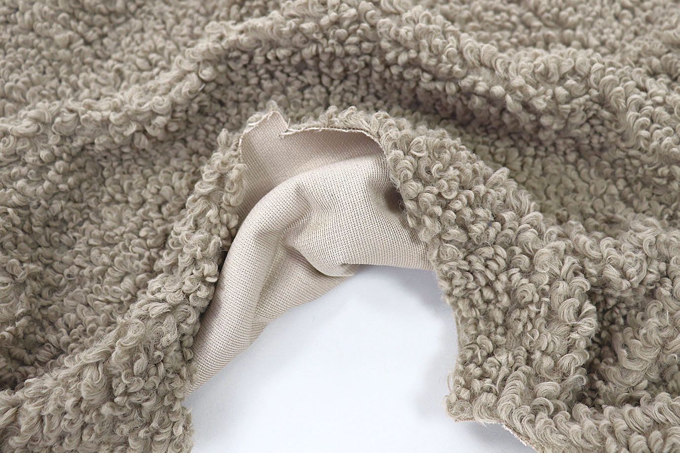 Искусственный мех "Барашек"/бежевый AP211011098/D#488-0820/C#3