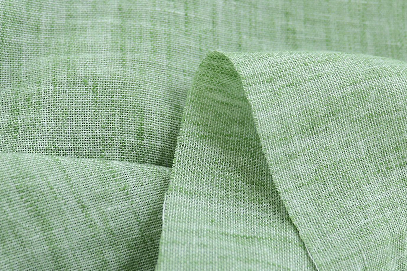 Лен меланж/зеленый 3886-PY/C#9