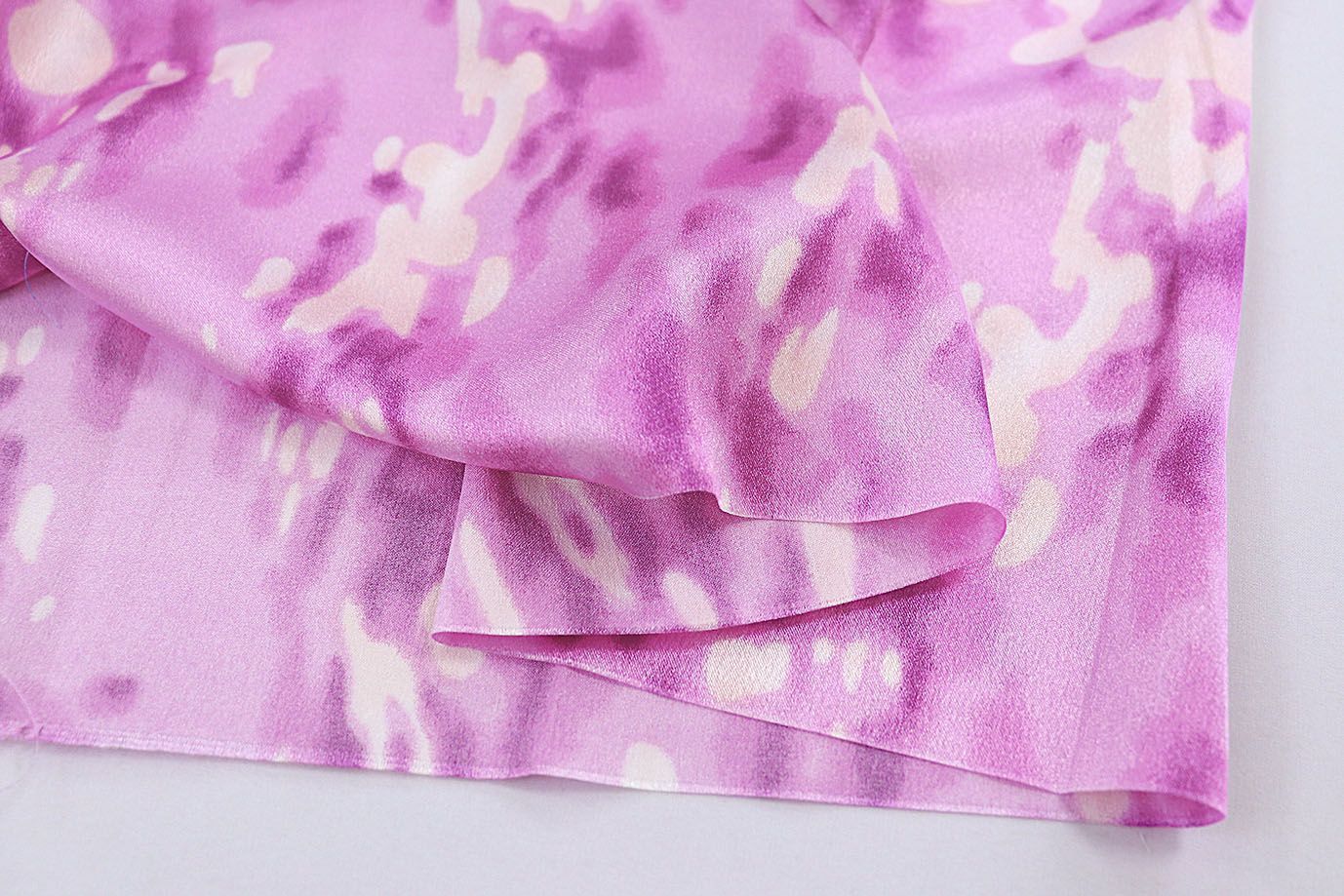 Блузочная ткань "Арина" креп принт/малиново-бежевый 3614-PY/D#3/C#1