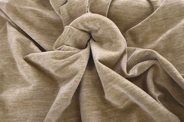 Трикотаж велюр меланж/светло-коричневый 3989-PY/C#2