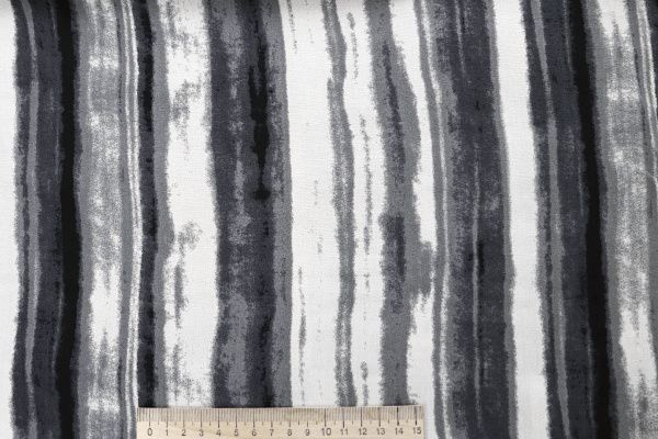 Штапель принт/полосы серо-черные на белом 4203-PY/D#16/C#3