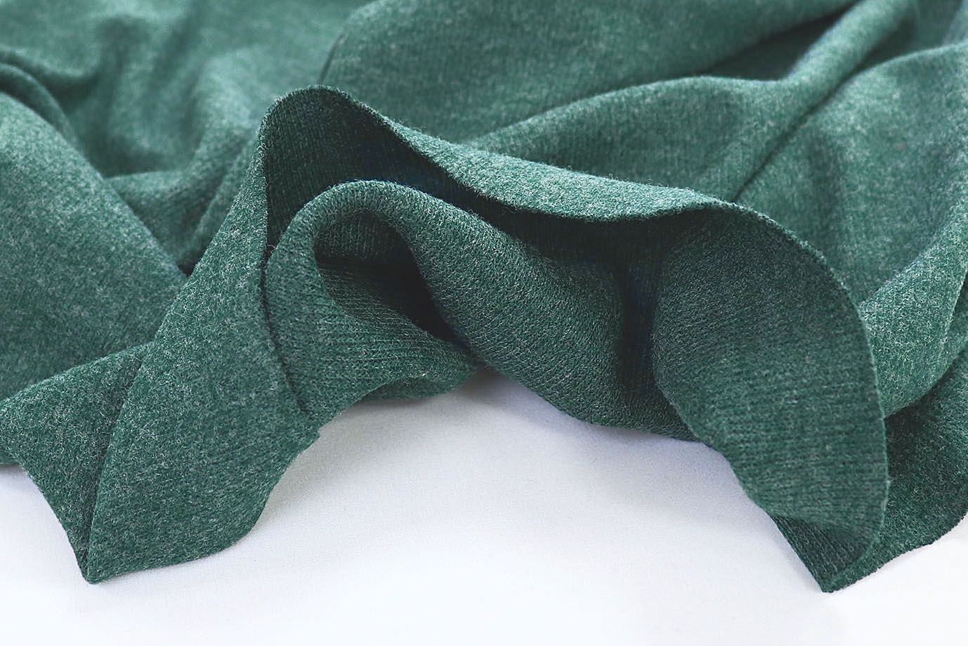 Трикотаж "Рибана"/темно-зеленый 3033/C#35