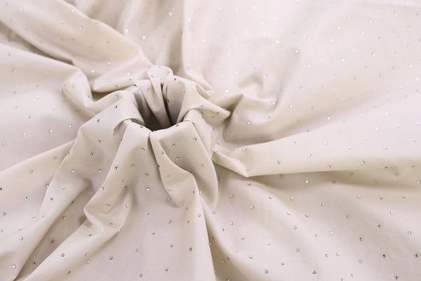 Хлопок нейлон со стразами/бежевый 3832-PY/C#3 Beige