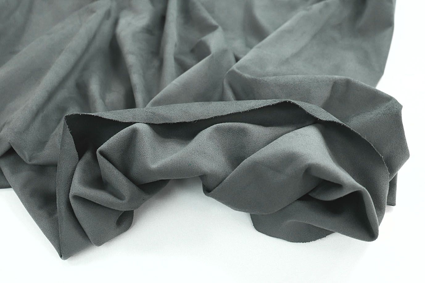 Замша двусторонняя/серо-зеленый 3551-PY/C#10