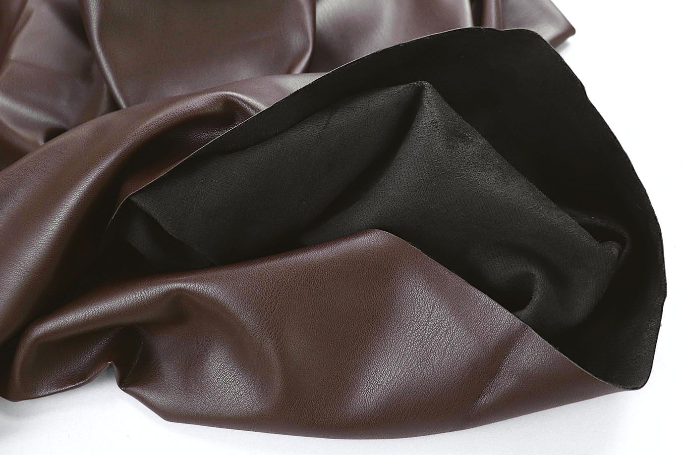 Кожа на замше стрейч/коричневый DT-17826/C#1