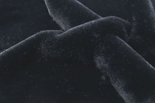 Искусственный мех "Кролик"/черный AP220217017/D#3062207/C#7