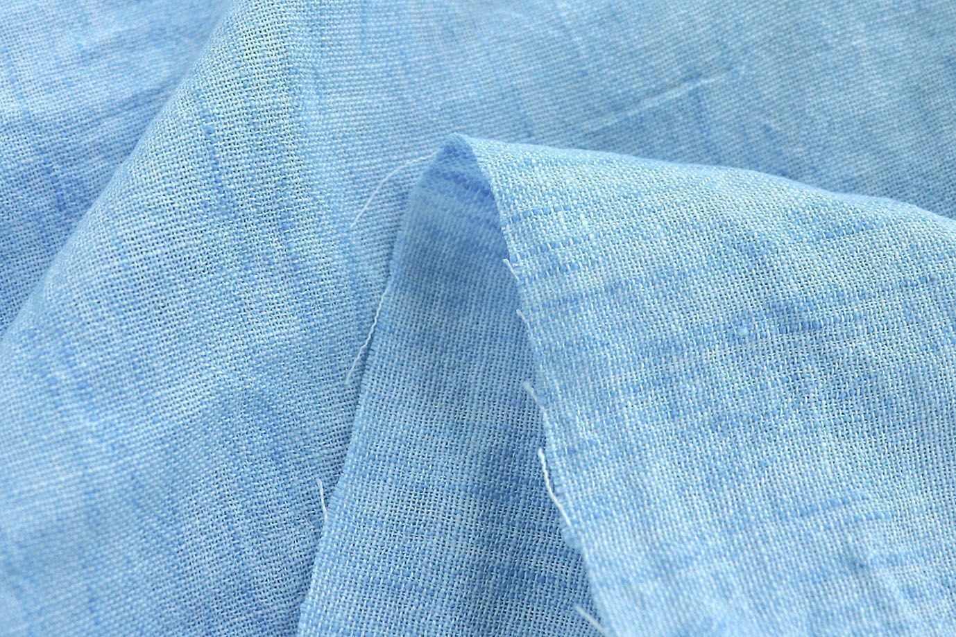 Лен меланж/голубой 3818-PY/C#15