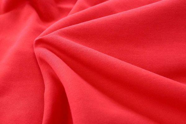 Трикотаж футер 3х нитка с петлей/красный 0363/D#петля/C#красный 18-1660TPX