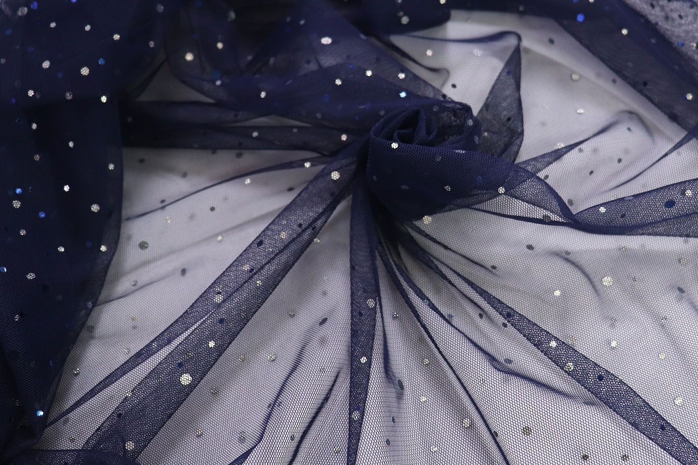 Сетка с пайетками/темно-синий SS-26264/D#1/C#7 (ярд)