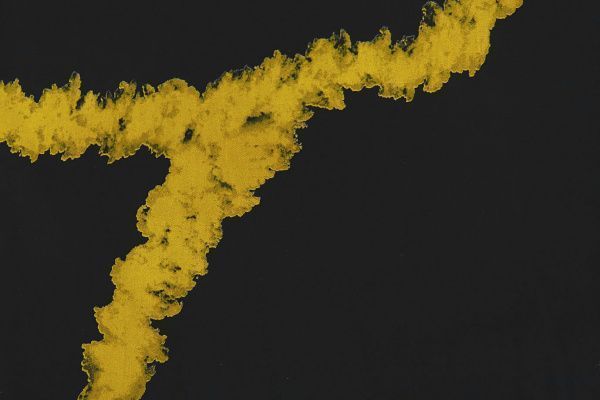 Штапель стрейч принт/стрекоза желтая на черном 3704-PY/D#12/C#2