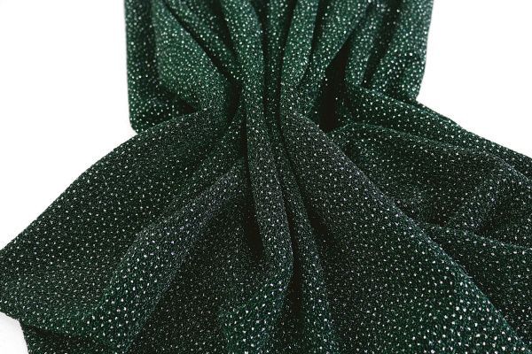 Трикотаж с люрексом/темно-зеленый 3741-PY/C#3