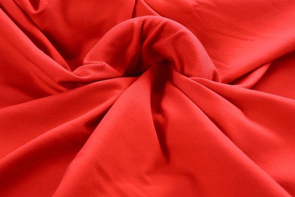Трикотаж футер 2х нитка/красный 0246/C#красный 18-1660TPX