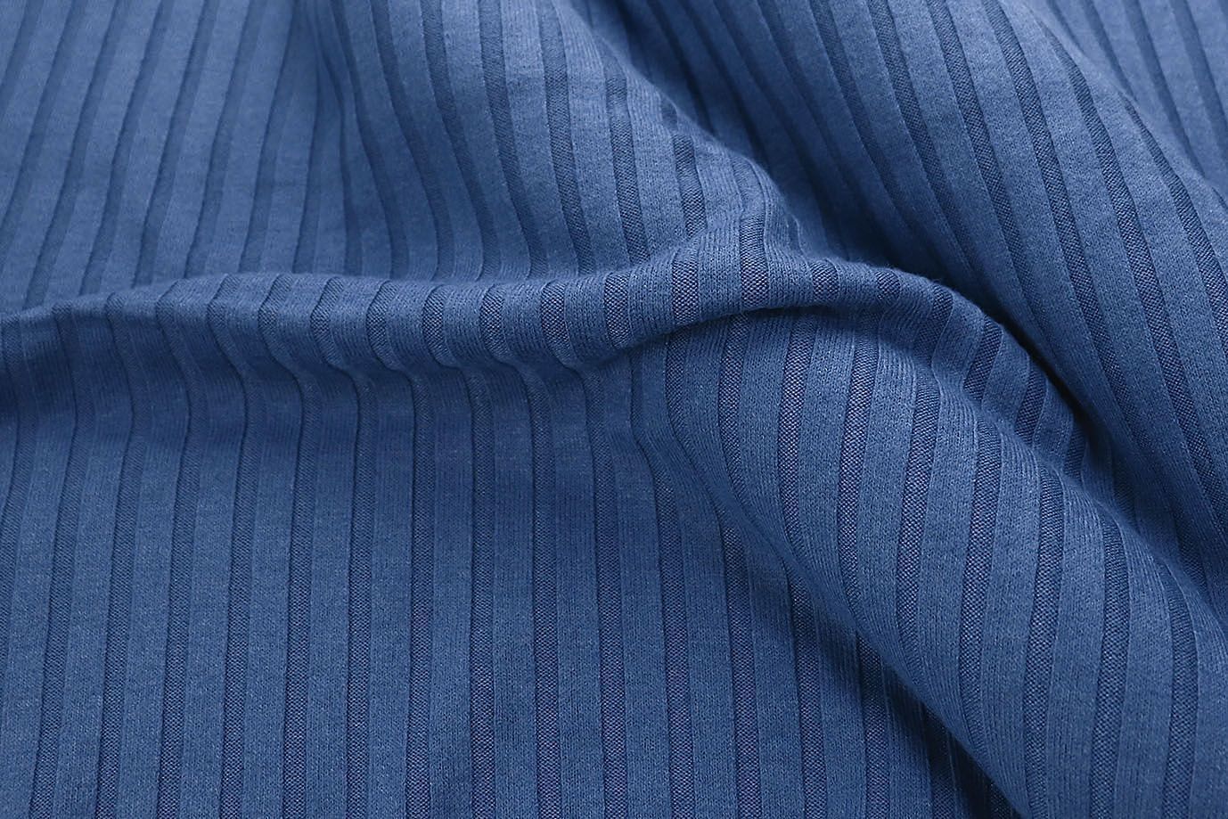 Трикотаж "Лапша"/синий 3237-PY/C#15 (EU4302) (10970)