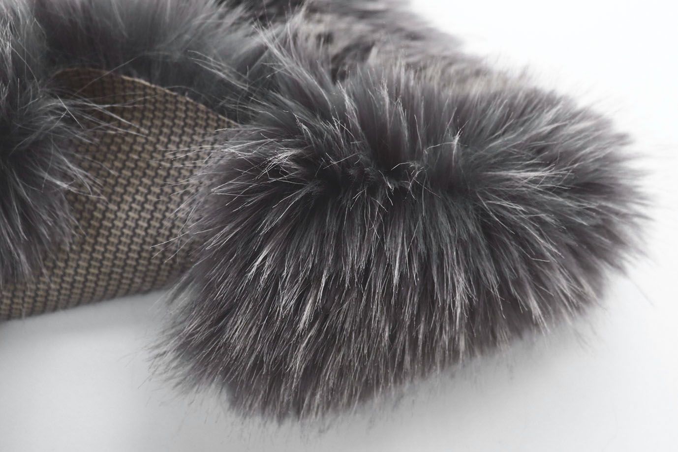 Искусственный мех "Лисица"/темно-серый 1683-W5F1093/C#т.серый