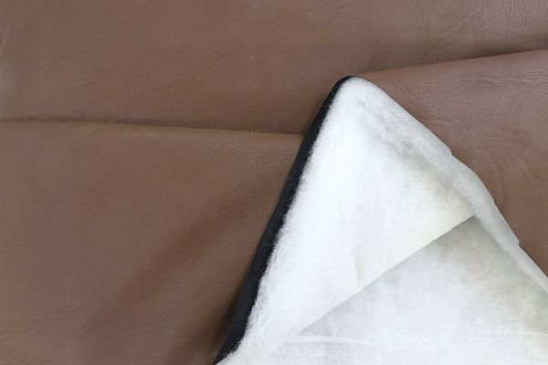 Ткань простеганная "Полоска"/коричневый 3721/6+CC300