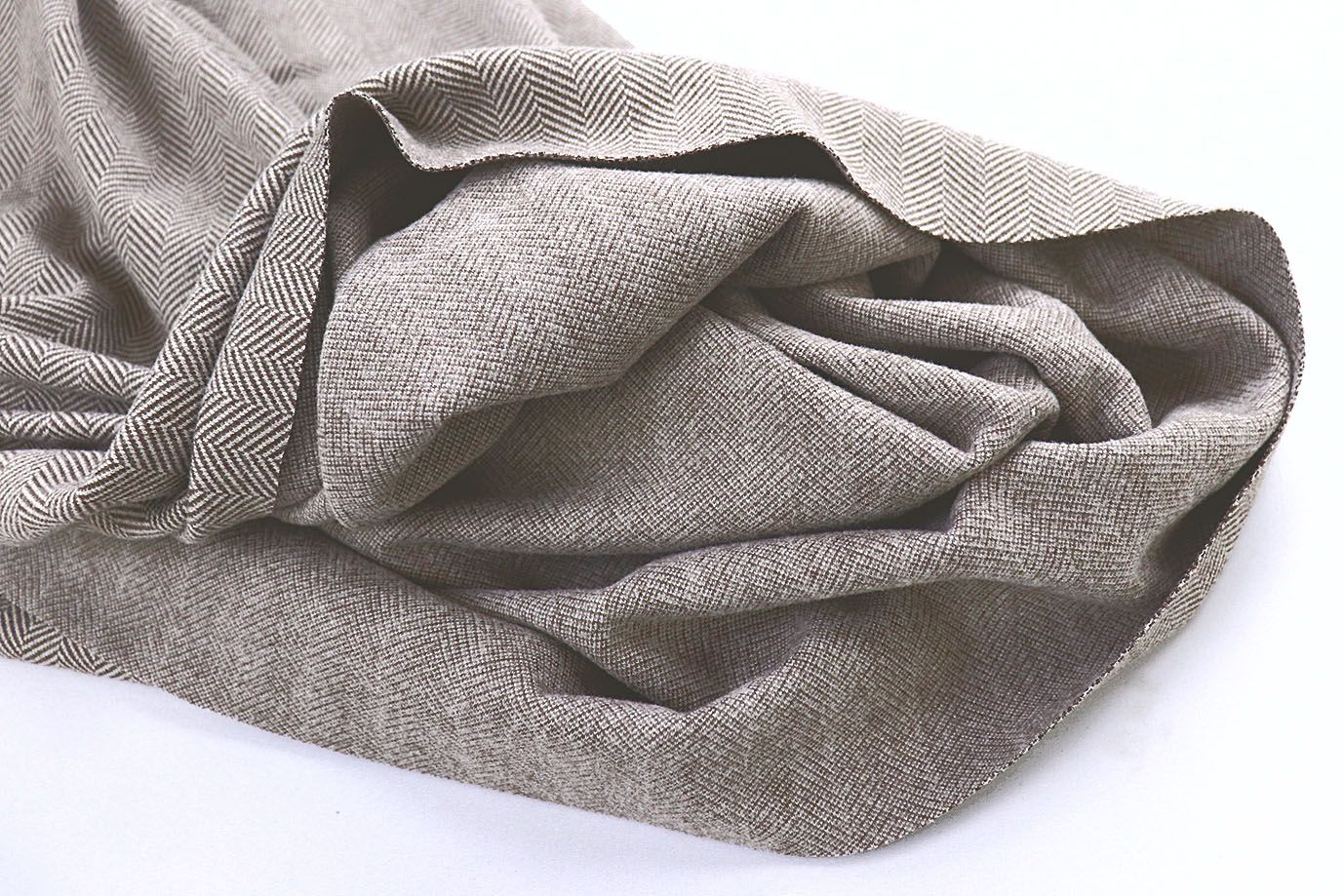 Пальтовый трикотаж "Елочка"/коричневый 4044-PY/C#2