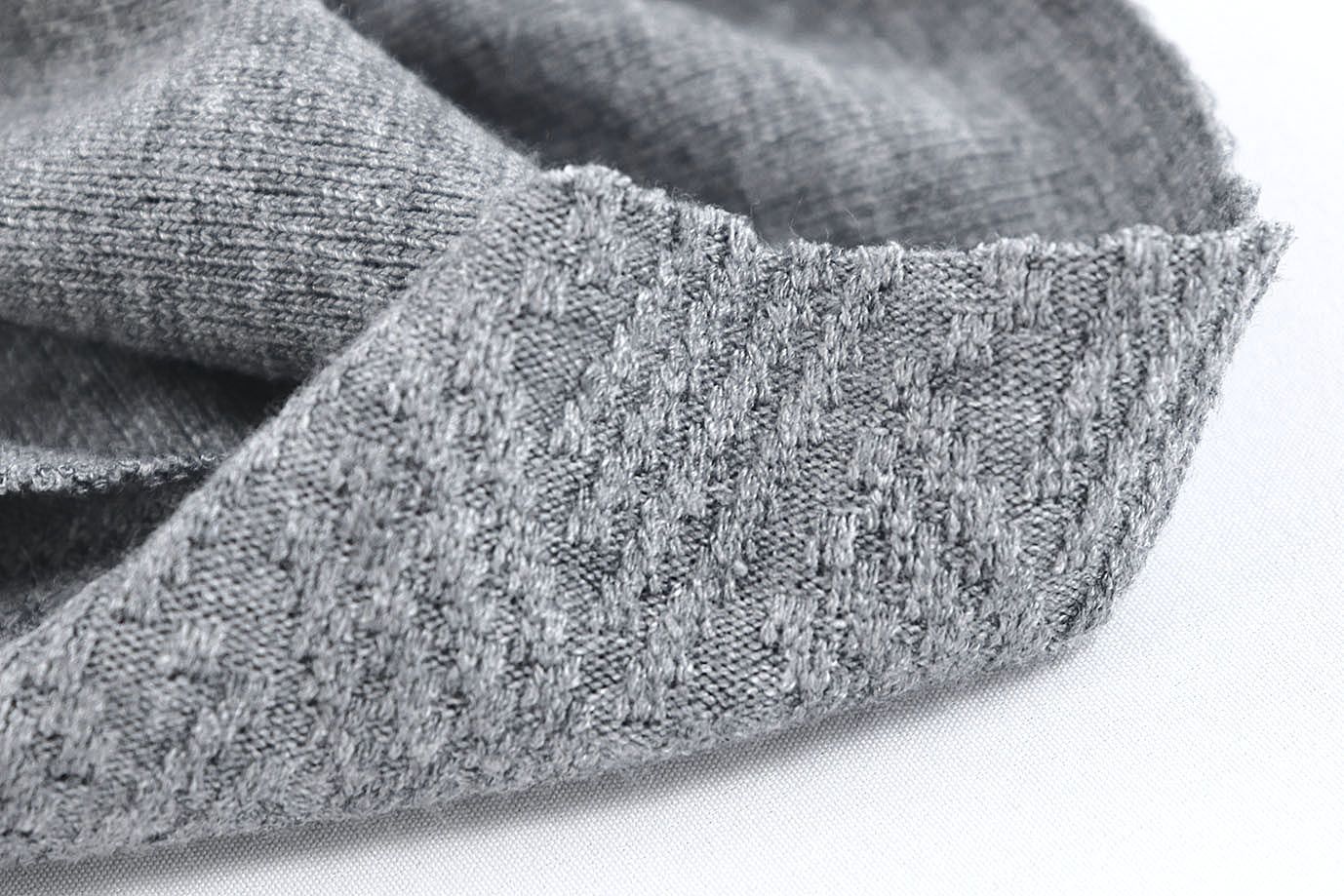 Трикотаж "Косичка" жаккард/серый VT-11762/C#1