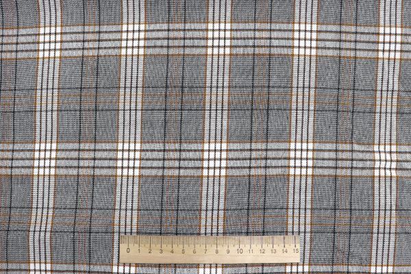 Костюмная ткань клетка/серый 2582-PY/D#4/C#2