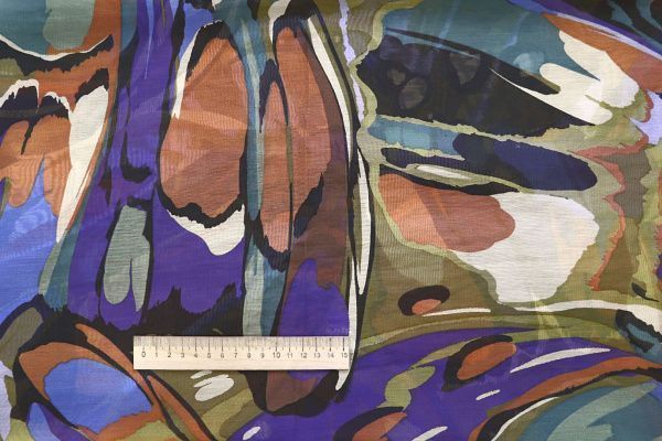 Вуаль принт/многоцветный рисунок 4095-PY/D#1/C#1