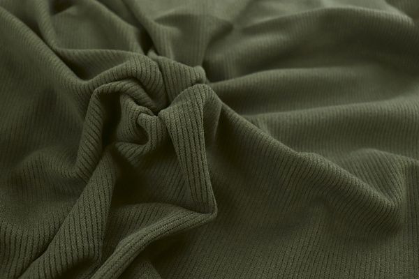 Трикотаж вельвет/зеленый 1416-PY/C#5