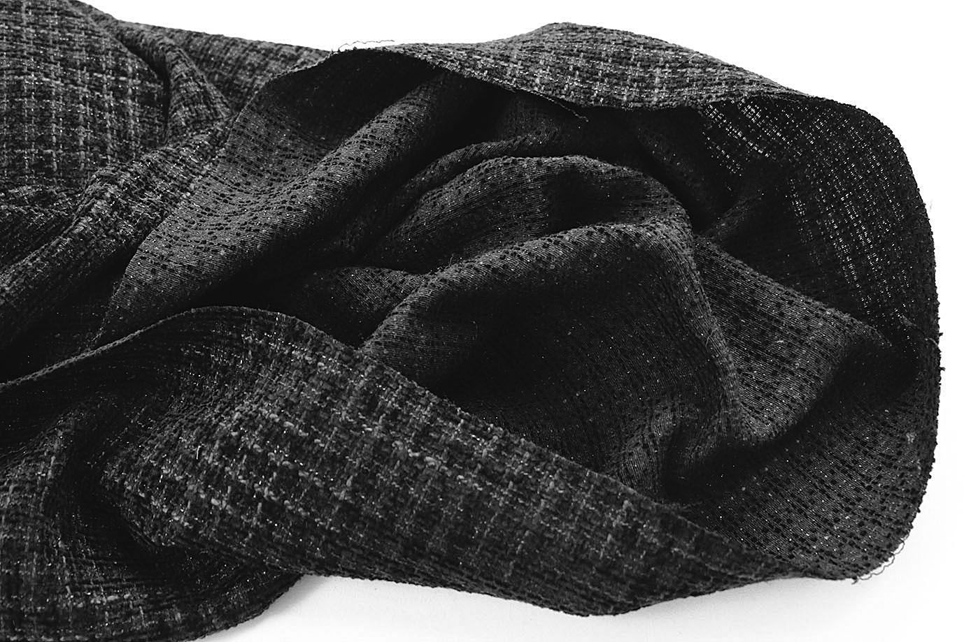 Костюмная ткань "Шанель"/черный AP5102934/D#1361-1531/C#18