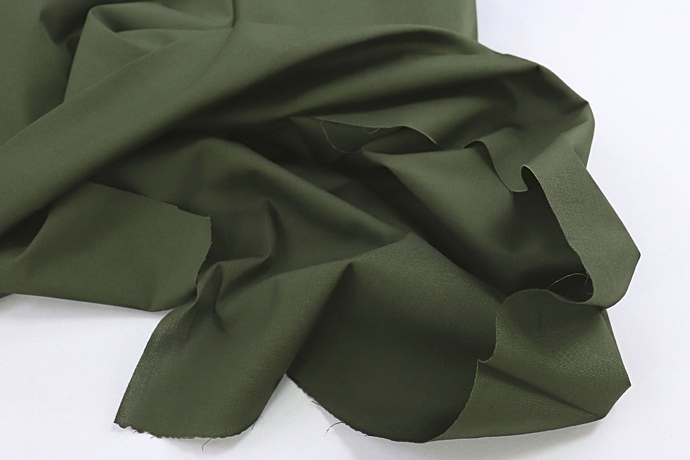 Хлопок "Поплин" стрейч/болотный 3715-PY/C#18