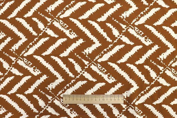 Штапель принт/бело-коричневый 1374-PY/D#45/C#4