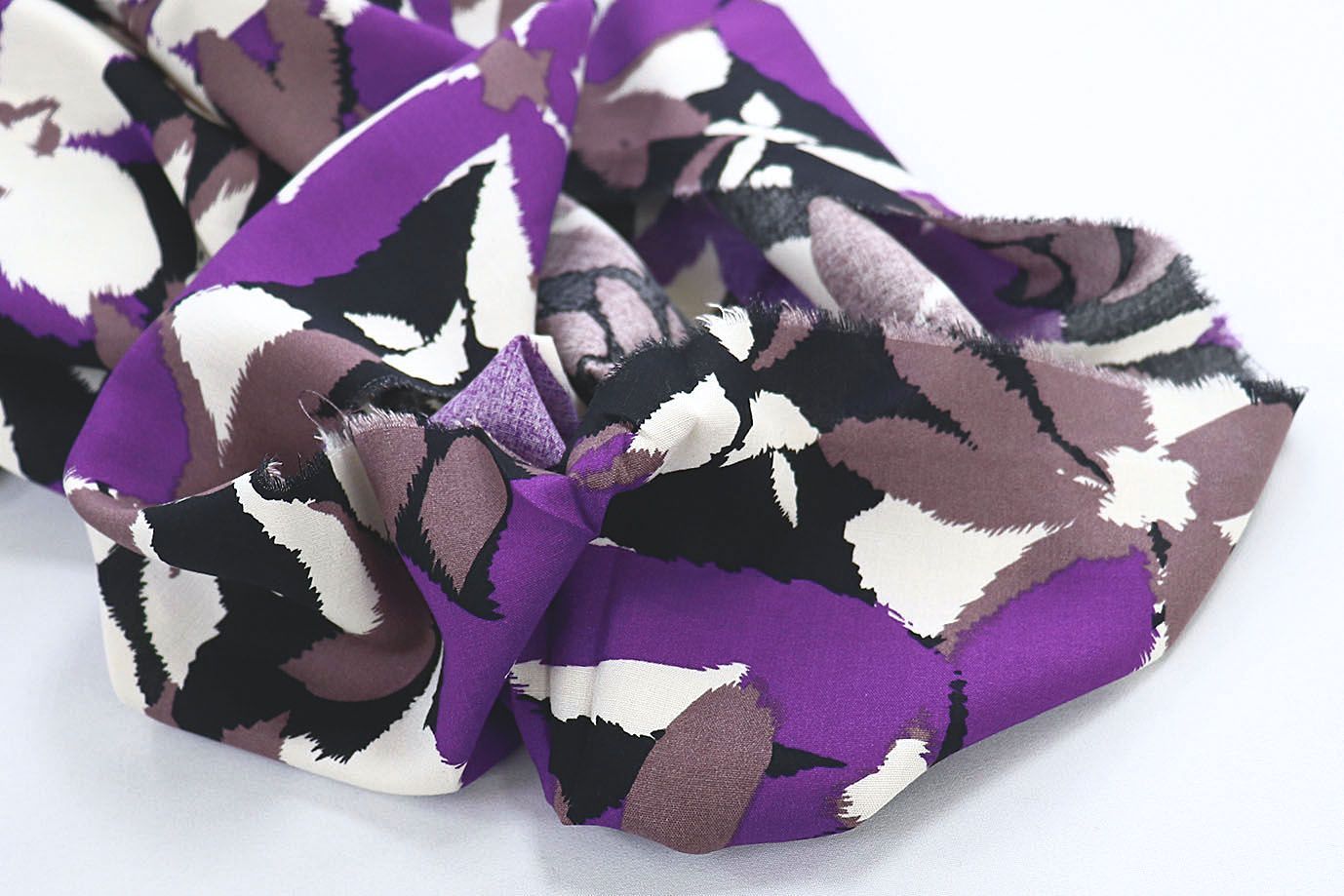 Штапель принт/цветы серо-фиолетовые 1374-PY/D#13/C#2