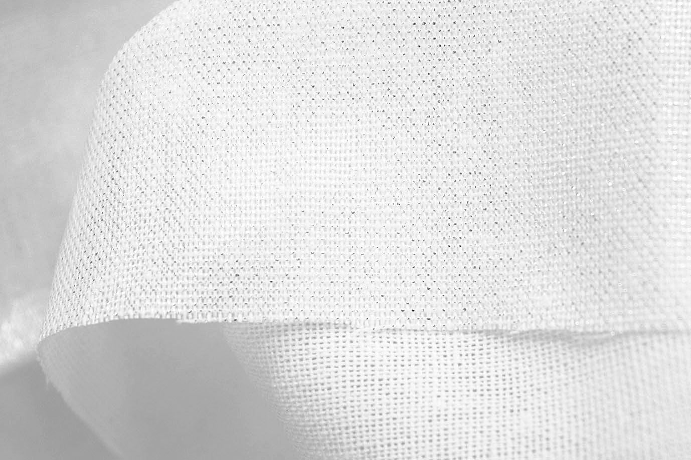 Лен с люрексом/белый 3799-PY/C#1