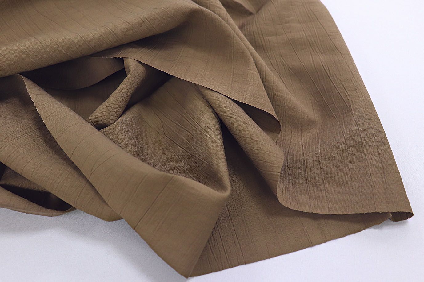 Лен "Медея" креш/темно-коричневый 3882-PY/C#10