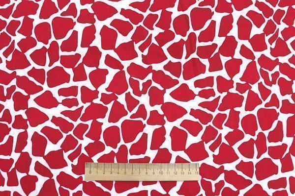 Штапель принт/бело-красный 1374-PY/D#7/C#4