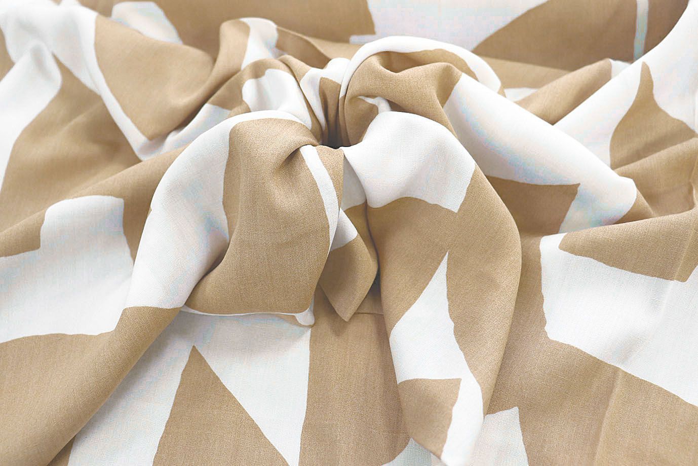 Штапель принт/бело-бежевый 1374-PY/D#8/C#5