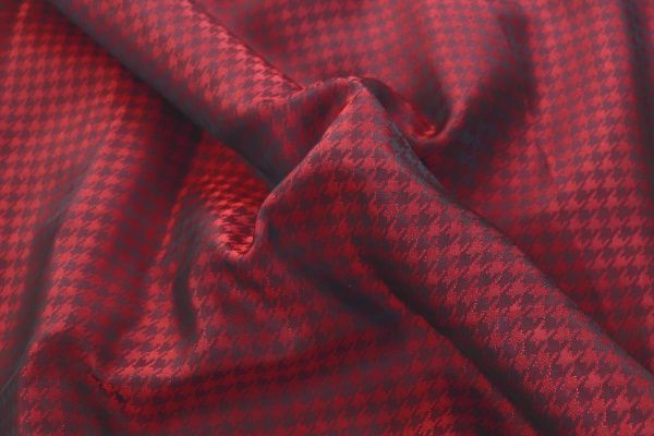 Подкладочная ткань жаккард/красный 1295-PY/D#2/C#10