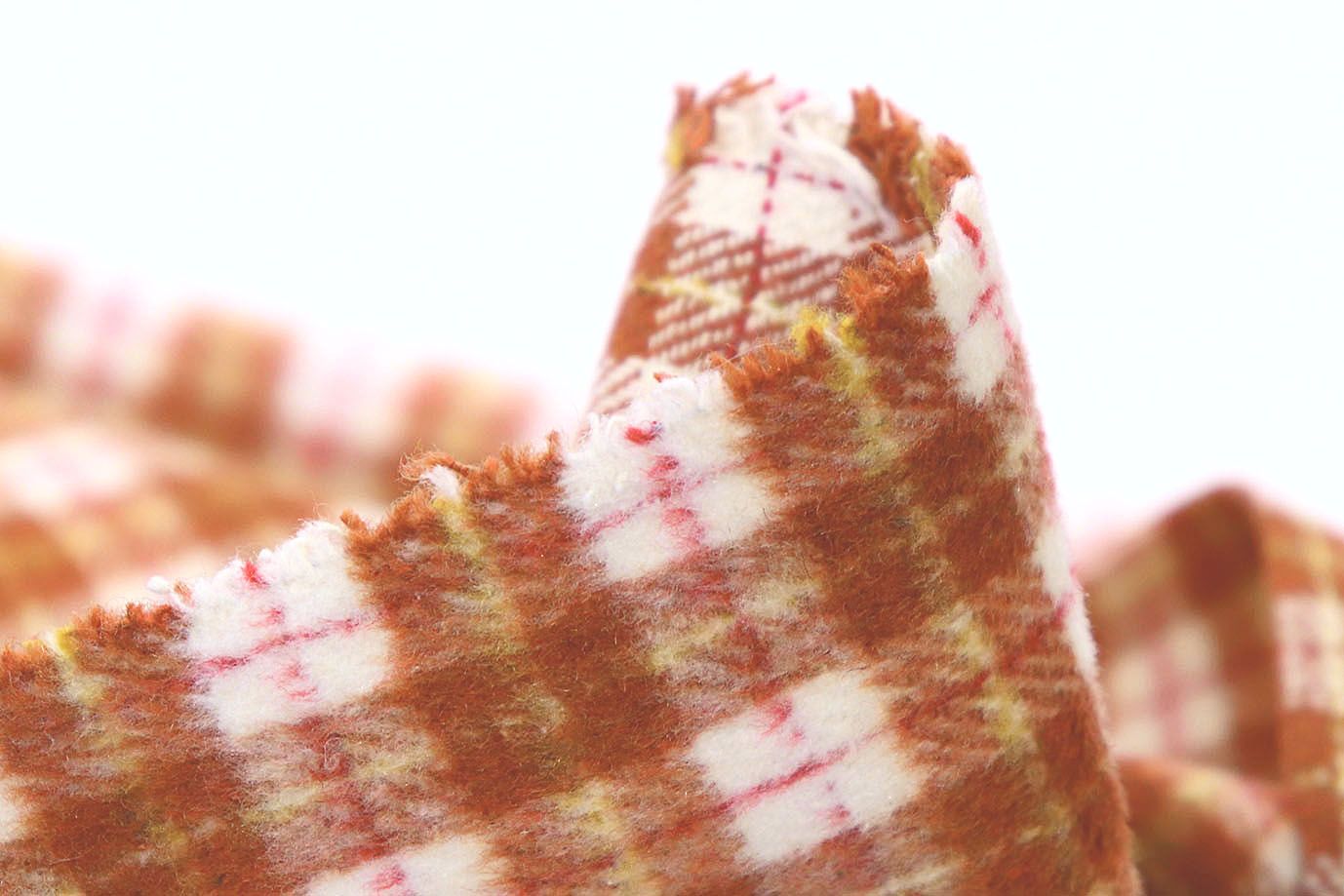 Пальтовая ткань принт/клетка бело-коричневая AP210901069/D#908-717/C#5