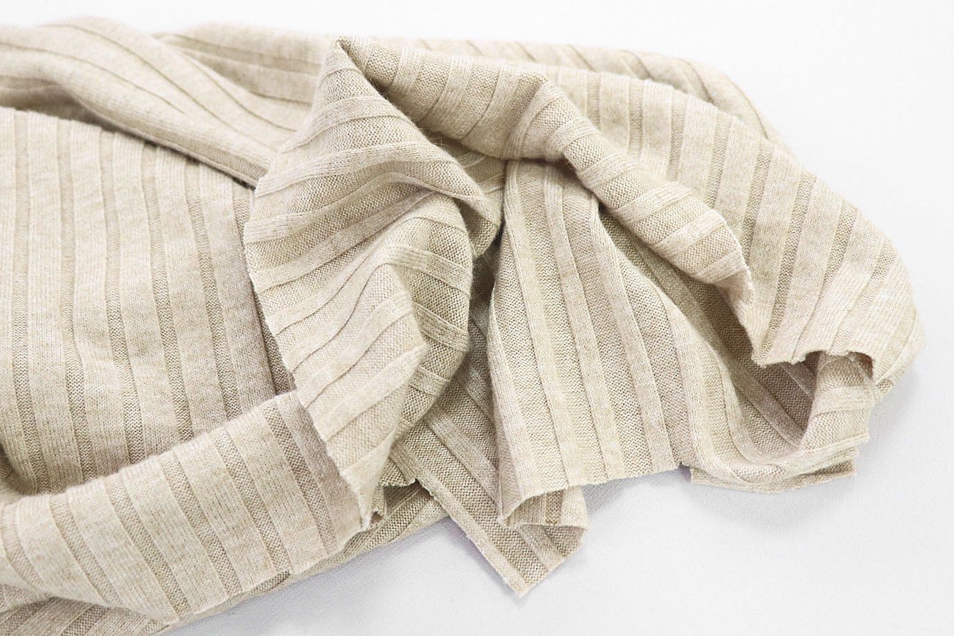 Трикотаж "Лапша"/бежевый 3237-PY/C#6 (EU4302)