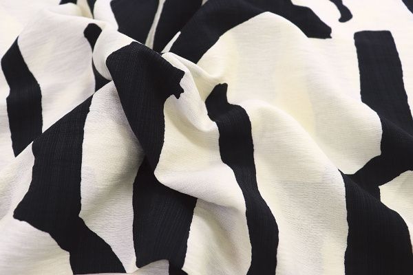 Лен стрейч принт/черный на молочном 3788-PY/D#2/C#6