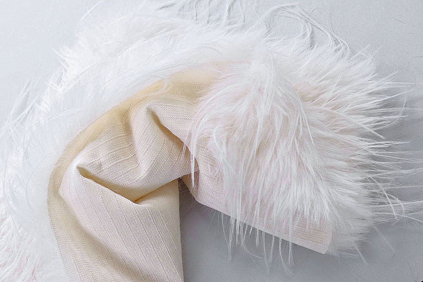 Искусственный мех "Лама"/кремовый AP50315/D#289-WB230133/C#H366