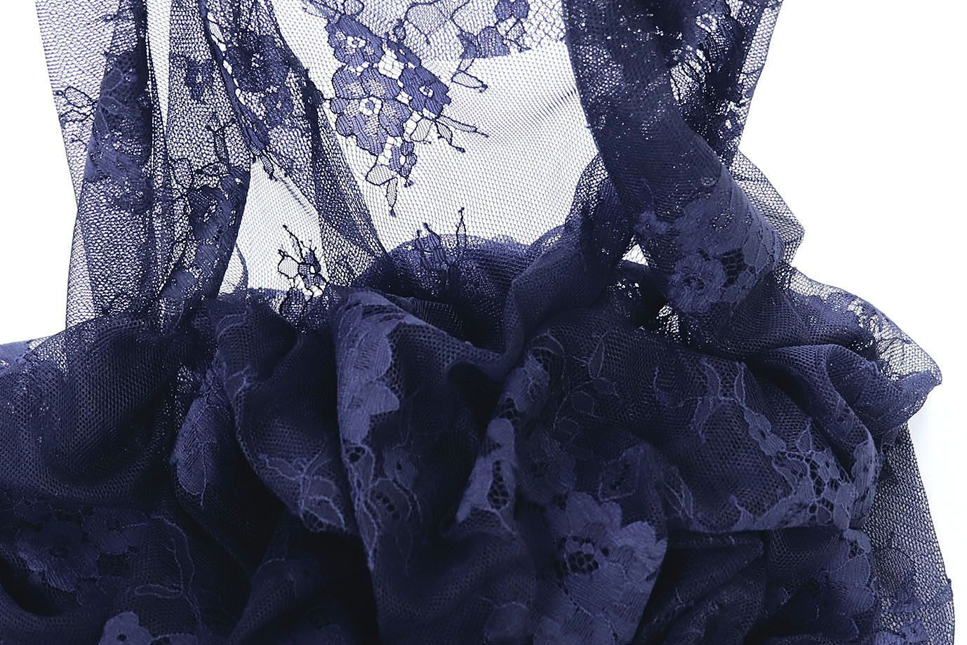 Гипюр "Реснички"/темно-синий VT-9806/D#4/C#6